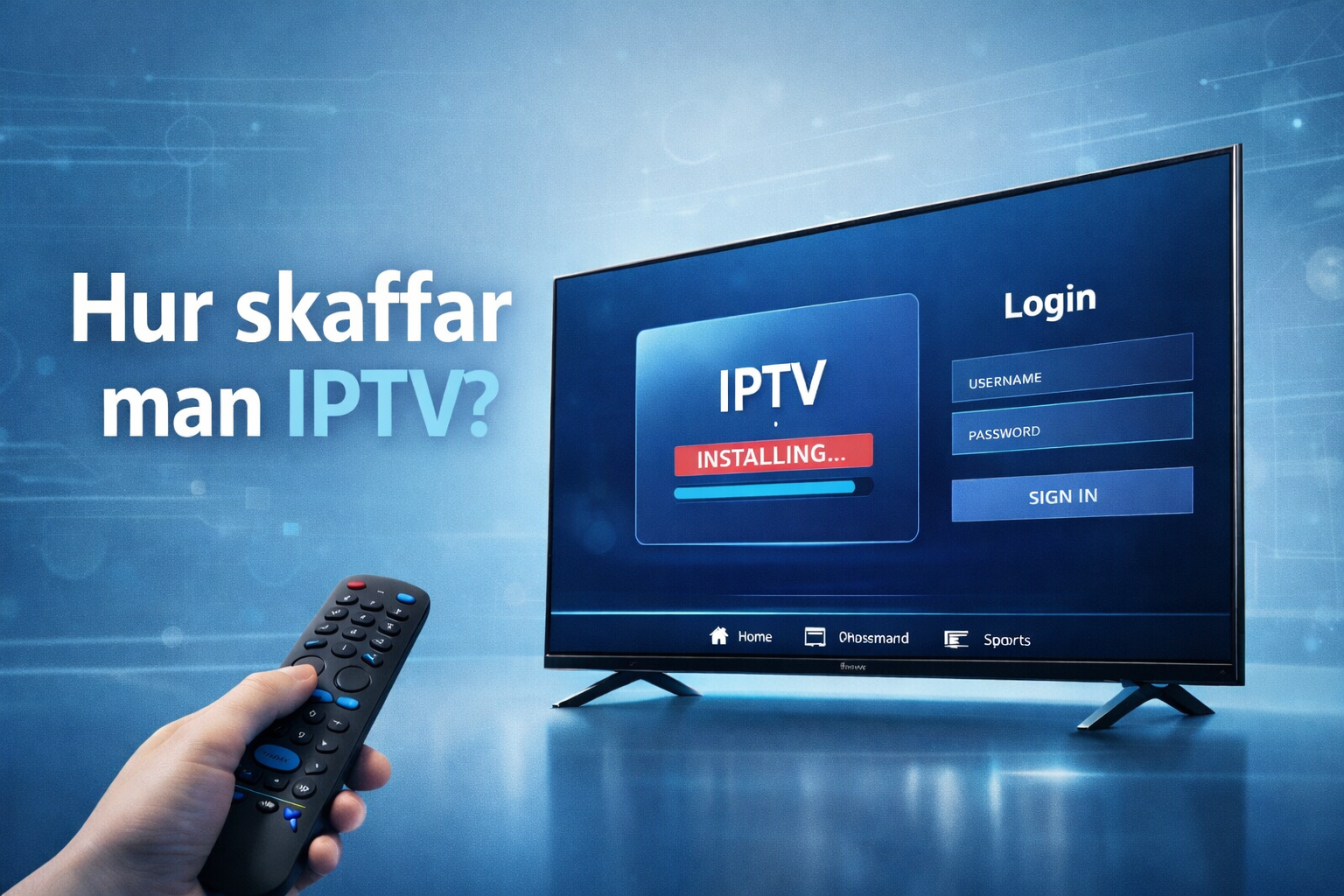 Hur skaffar man IPTV i Sverige? Steg-för-steg guide (2026)